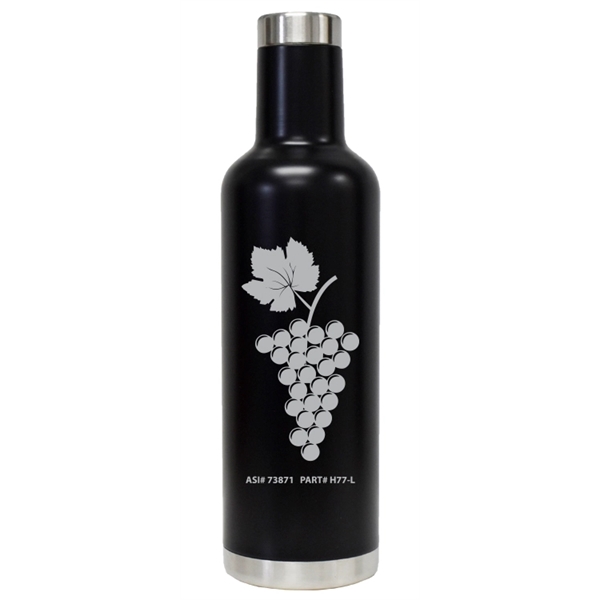 25 oz. double-wall insulated Stainless Wine Bottle. Includes screw on, spill-resistant... from ASI 73871 Next Promotions LLC