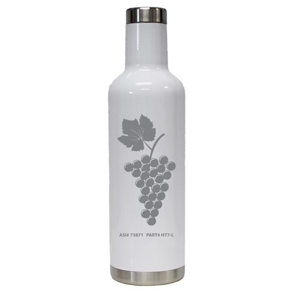 25 oz. double-wall insulated Stainless Wine Bottle. Includes screw on, spill-resistant... from ASI 73871 Next Promotions LLC