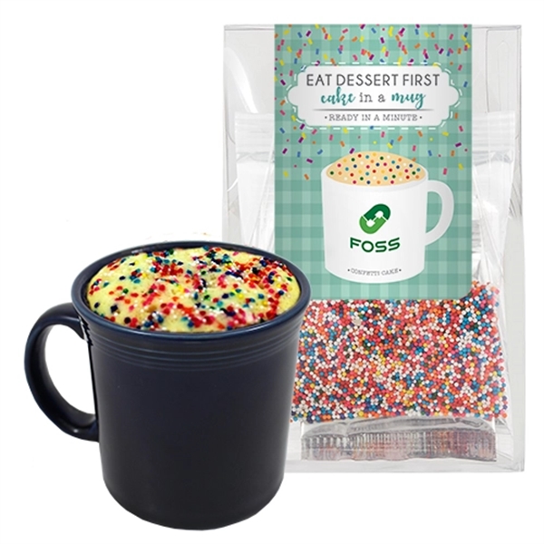 Mug Cake Tote Box. Item size: 3.75"L x 2.25"W x 7.5"H.... from ASI 71685 Midnite Snax®