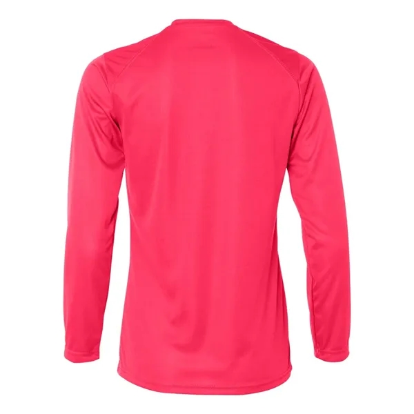 Women's long sleeve t-shirt with moisture management fabric. Blank product.... from ASI 84358 S&S Activewear