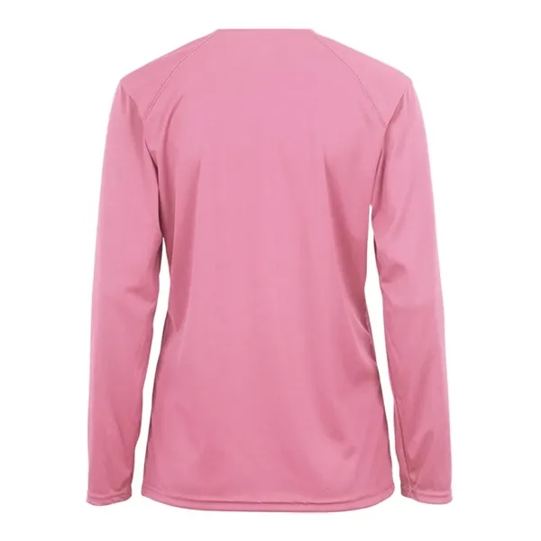 Women's long sleeve t-shirt with moisture management fabric. Blank product.... from ASI 84358 S&S Activewear