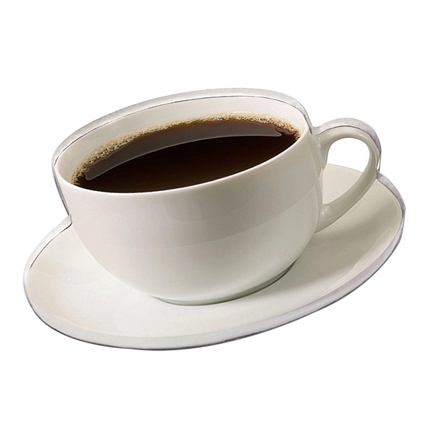1/4" thick acrylic magnet with to-go coffee cup stock shape and... from ASI 72521 Morris Magnets / Laser Cuts
