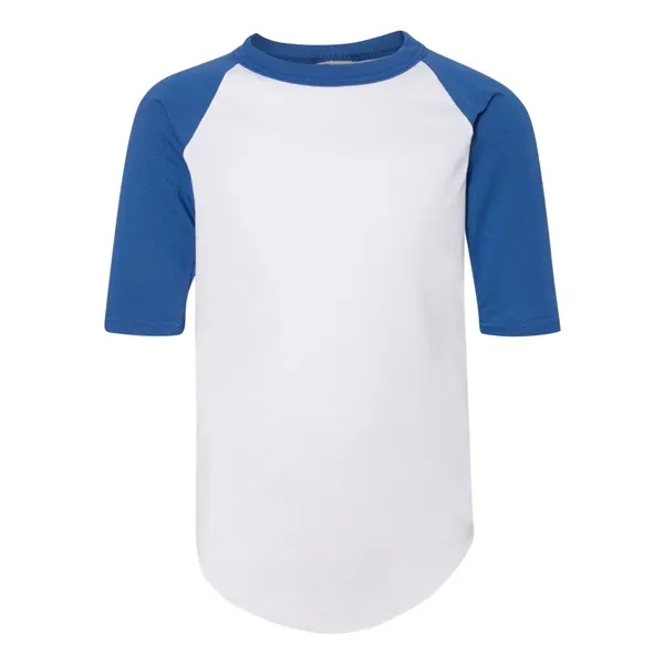 Youth Three-Quarter Sleeve Baseball Jersey... from ASI 84358 S&S Activewear