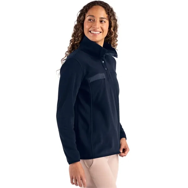 Cutter & Buck Woodland Recycled Fleece Womens Snap Pullover... from ASI 47965 Cutter & Buck