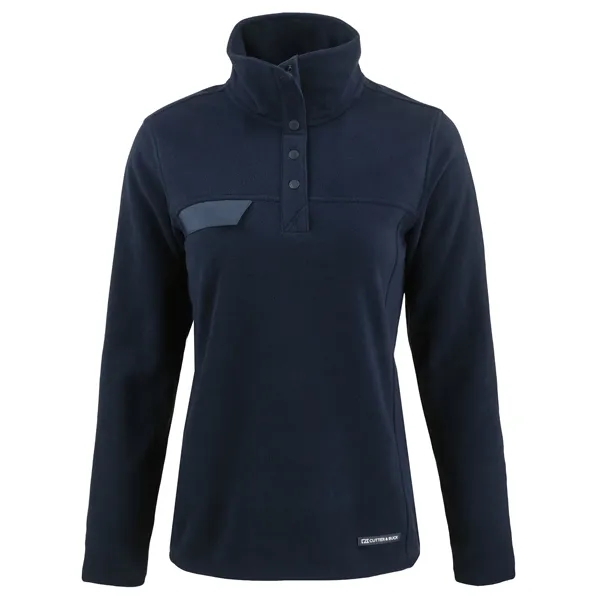 Cutter & Buck Woodland Recycled Fleece Womens Snap Pullover... from ASI 47965 Cutter & Buck