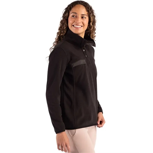 Cutter & Buck Woodland Recycled Fleece Womens Snap Pullover... from ASI 47965 Cutter & Buck