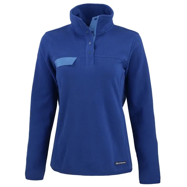 Cutter & Buck Woodland Recycled Fleece Womens Snap Pullover... from ASI 47965 Cutter & Buck