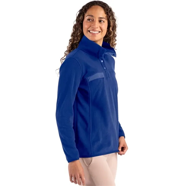 Cutter & Buck Woodland Recycled Fleece Womens Snap Pullover... from ASI 47965 Cutter & Buck