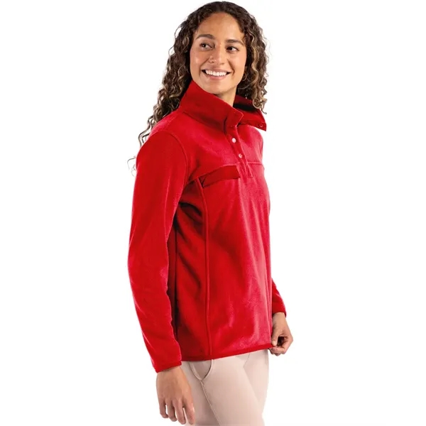Cutter & Buck Woodland Recycled Fleece Womens Snap Pullover... from ASI 47965 Cutter & Buck