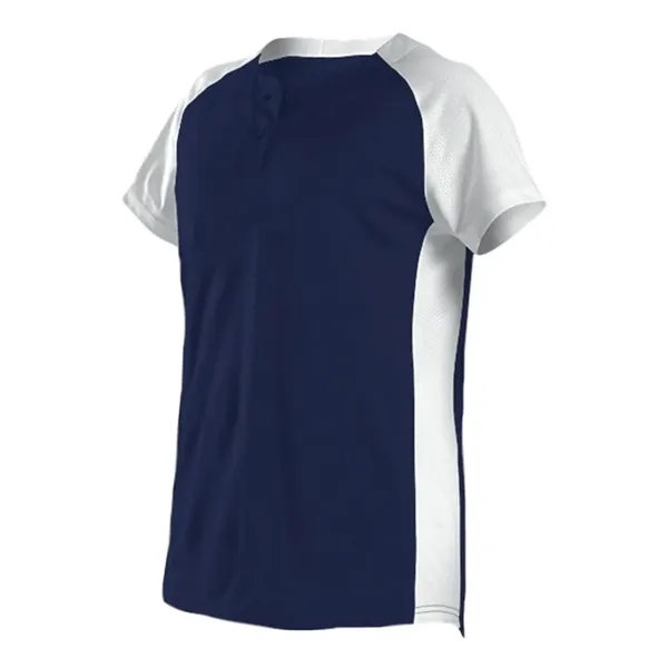 Women's Two Button Fastpitch Jersey... from ASI 84358 S&S Activewear