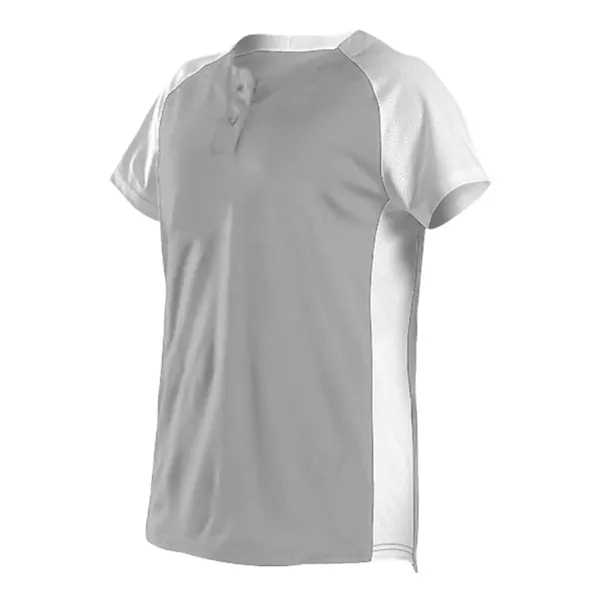 Women's Two Button Fastpitch Jersey... from ASI 84358 S&S Activewear