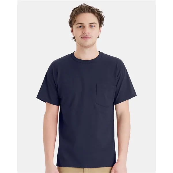 Hanes Essential-T Pocket T-Shirt... from ASI 84358 S&S Activewear