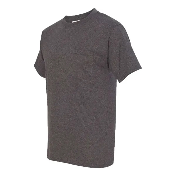 100% ComfortSoft® cotton T-shirt with a pocket, tag-free neck label, and... from ASI 84358 S&S Activewear