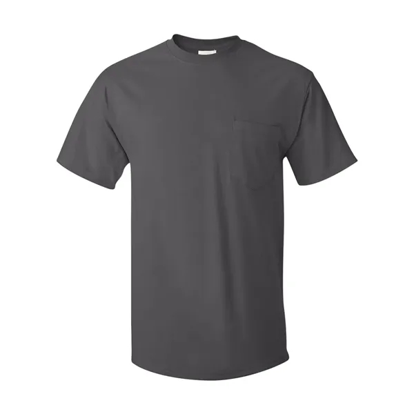 100% ComfortSoft® cotton T-shirt with a pocket, tag-free neck label, and... from ASI 84358 S&S Activewear