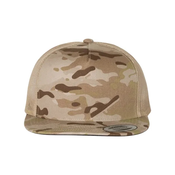 Classic trucker cap with flat bill. Blank.... from ASI 84358 S&S Activewear