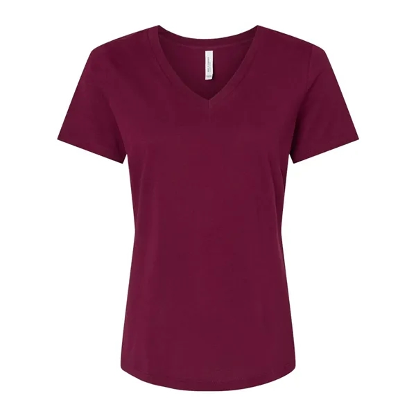 V-neck t-shirt with flattering true women's fit. Blank product.... from ASI 84358 S&S Activewear