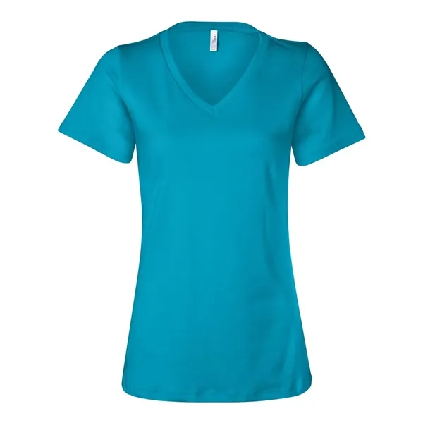 V-neck t-shirt with flattering true women's fit. Blank product.... from ASI 84358 S&S Activewear
