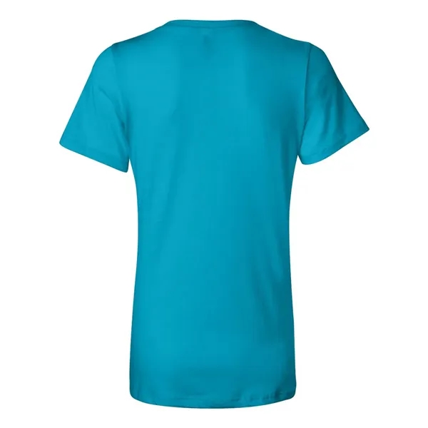 V-neck t-shirt with flattering true women's fit. Blank product.... from ASI 84358 S&S Activewear