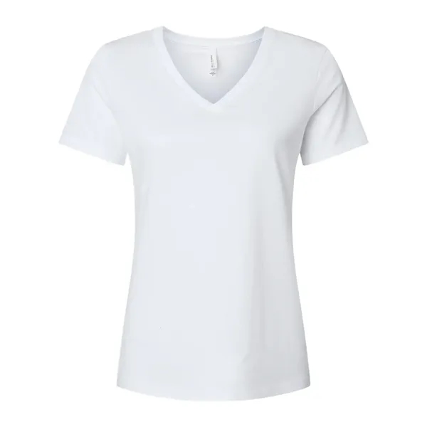 BELLA + CANVAS Women's Relaxed Heather CVC V-Neck Tee... from ASI 84358 S&S Activewear