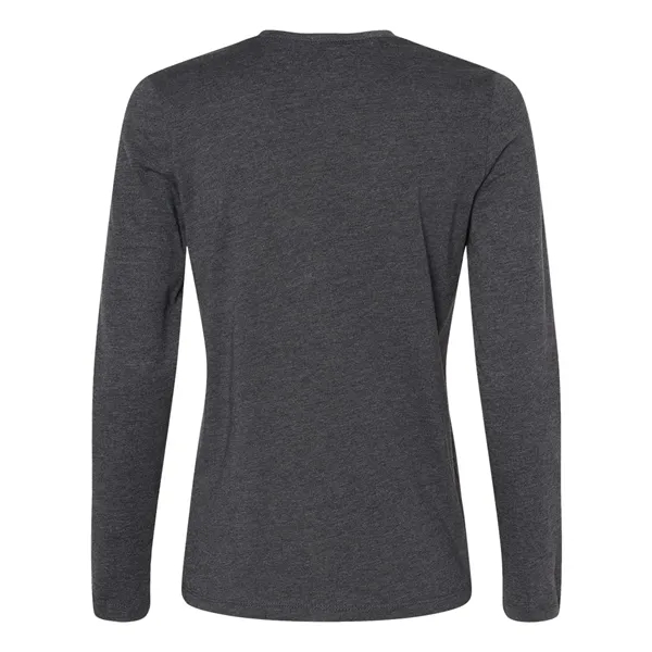 Women's long sleeve crewneck jersey t-shirt. Blank product.... from ASI 84358 S&S Activewear