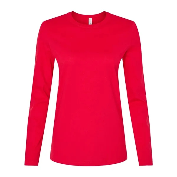 Women's long sleeve crewneck jersey t-shirt. Blank product.... from ASI 84358 S&S Activewear