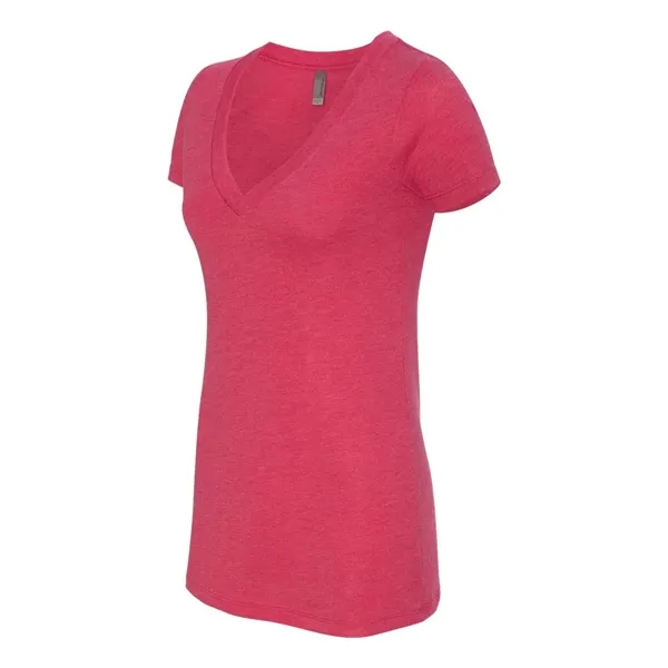 Next Level Women's Triblend Deep V-Neck T-Shirt, blank.... from ASI 84358 S&S Activewear