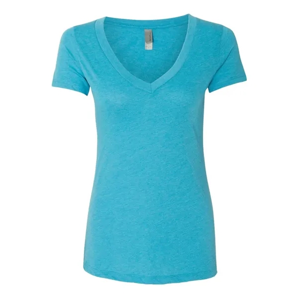 Next Level Women's Triblend Deep V-Neck T-Shirt, blank.... from ASI 84358 S&S Activewear