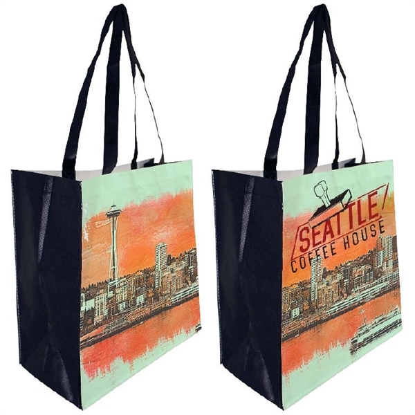 Full Gusseted Tote - Features a Full Color Sublimated Print on... from ASI 67557 LimeLight Ent / Limelight USA