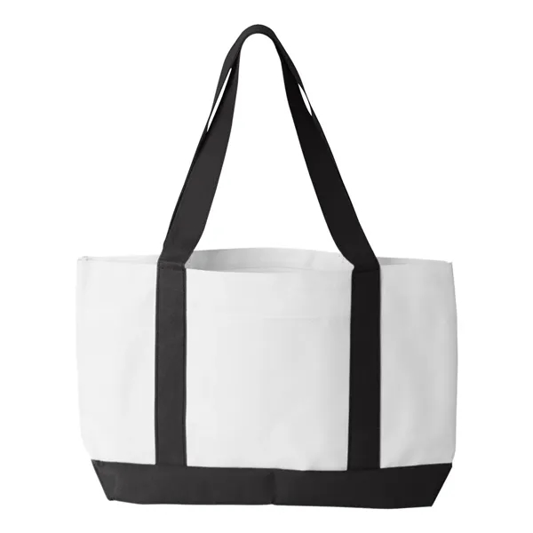 Nylon two-toned tote bag. Blank product.... from ASI 84358 S&S Activewear