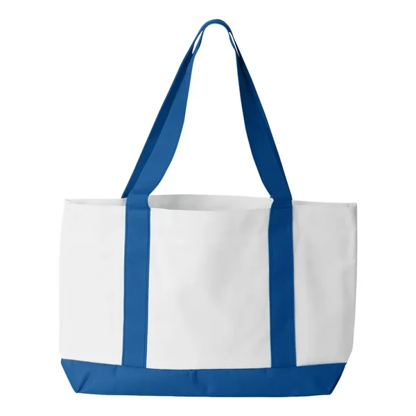 Nylon two-toned tote bag. Blank product.... from ASI 84358 S&S Activewear