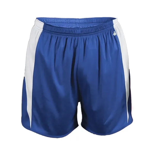 100% polyester shorts with moisture management, antimicrobial enhancements, and contrast side... from ASI 84358 S&S Activewear