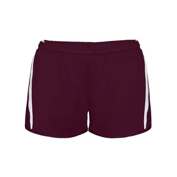 Ladies short with moisture management fabric and contrast side inserts.... from ASI 84358 S&S Activewear