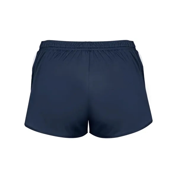 Ladies short with moisture management fabric and contrast side inserts.... from ASI 84358 S&S Activewear