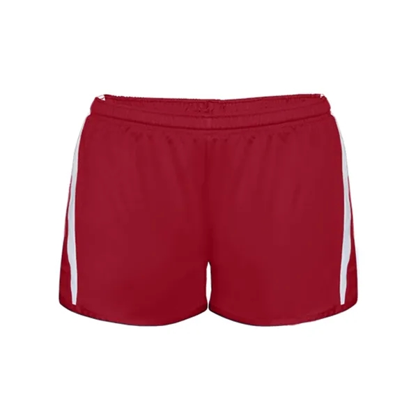 Ladies short with moisture management fabric and contrast side inserts.... from ASI 84358 S&S Activewear
