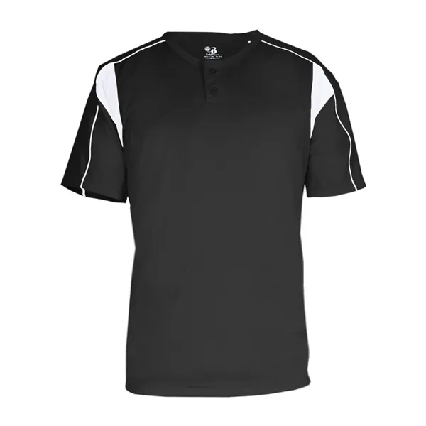 Performance fabric two-button placket jersey... from ASI 84358 S&S Activewear