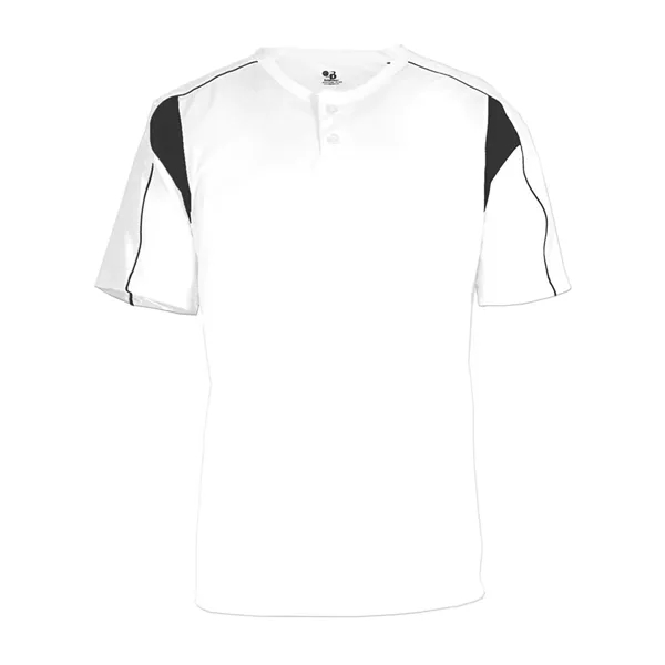 Performance fabric two-button placket jersey... from ASI 84358 S&S Activewear