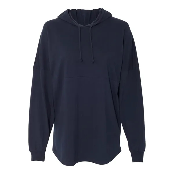 Long-sleeve t-shirt with jersey hood and matching draw cord.... from ASI 84358 S&S Activewear