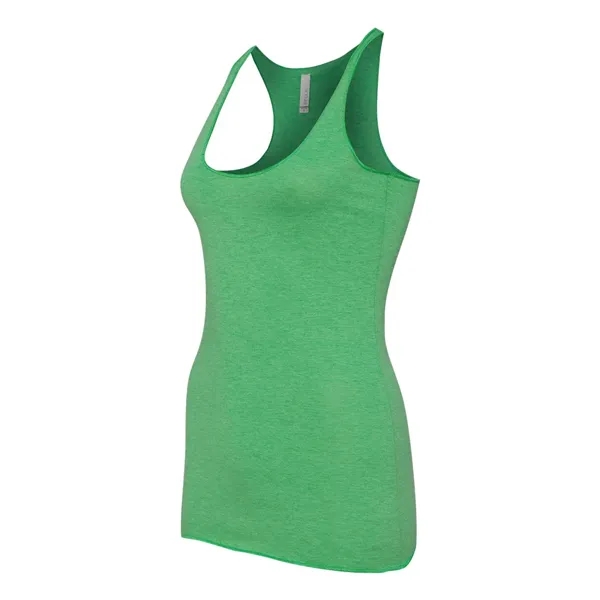 Women's tri-blend racerback tank top with overlock hem on neck. Blank... from ASI 84358 S&S Activewear