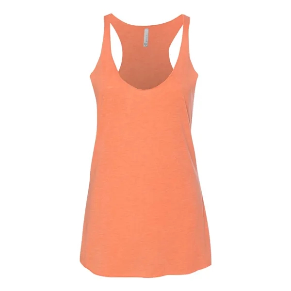 Women's tri-blend racerback tank top with overlock hem on neck. Blank... from ASI 84358 S&S Activewear