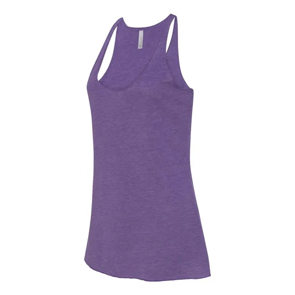Women's tri-blend racerback tank top with overlock hem on neck. Blank... from ASI 84358 S&S Activewear