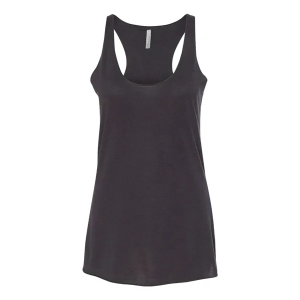 Women's tri-blend racerback tank top with overlock hem on neck. Blank... from ASI 84358 S&S Activewear
