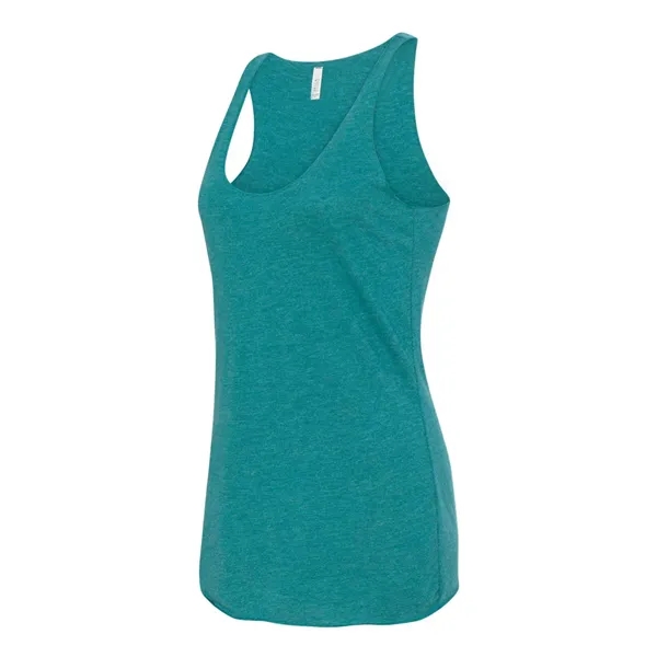 Women's tri-blend racerback tank top with overlock hem on neck. Blank... from ASI 84358 S&S Activewear