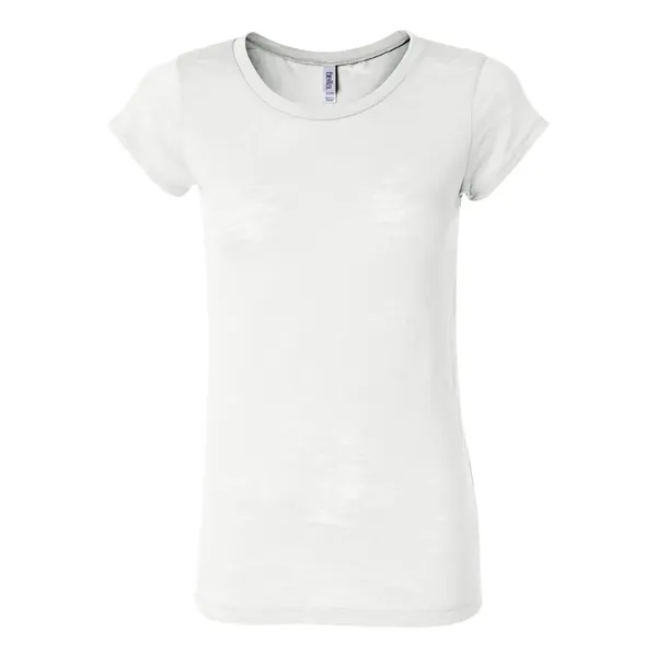 Women's burnout t-shirt with capped sleeves. Blank product.... from ASI 84358 S&S Activewear