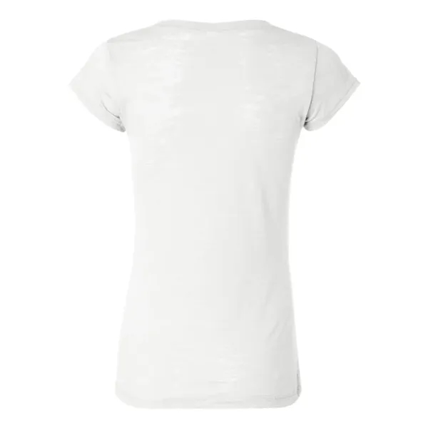 Women's burnout t-shirt with capped sleeves. Blank product.... from ASI 84358 S&S Activewear