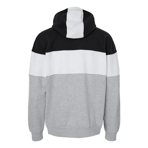 J. America Varsity Fleece Colorblocked Hooded Sweatshirt... from ASI 84358 S&S Activewear
