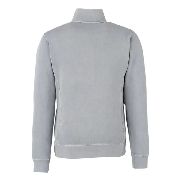 J. America Pigment-Dyed Fleece Quarter-Zip Pullover... from ASI 84358 S&S Activewear