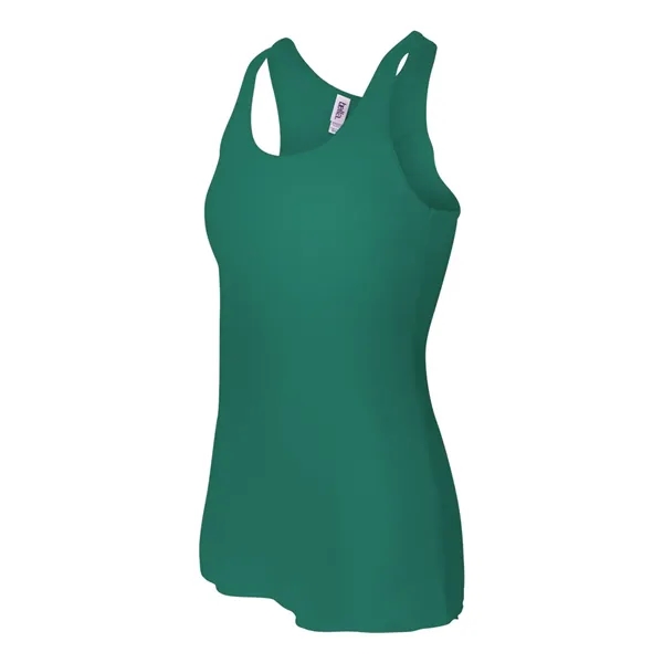 Women's flowy racerback tank top with several fabrications for different colors.... from ASI 84358 S&S Activewear