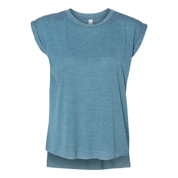 Women's Flowy Muscle Tee with Rolled Cuffs... from ASI 84358 S&S Activewear
