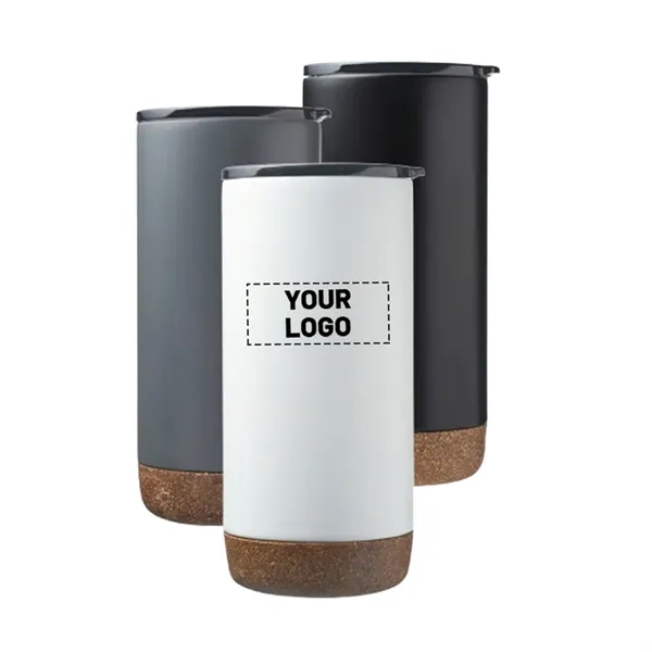 16 oz. Double wall vacuum insulated stainless steel travel tumbler with... from ASI 37218 Athena Promo (tm)