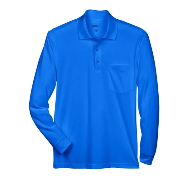 CORE365 Pinnacle Performance Long Sleeve Pique Polo with ...... from ASI 84358 S&S Activewear